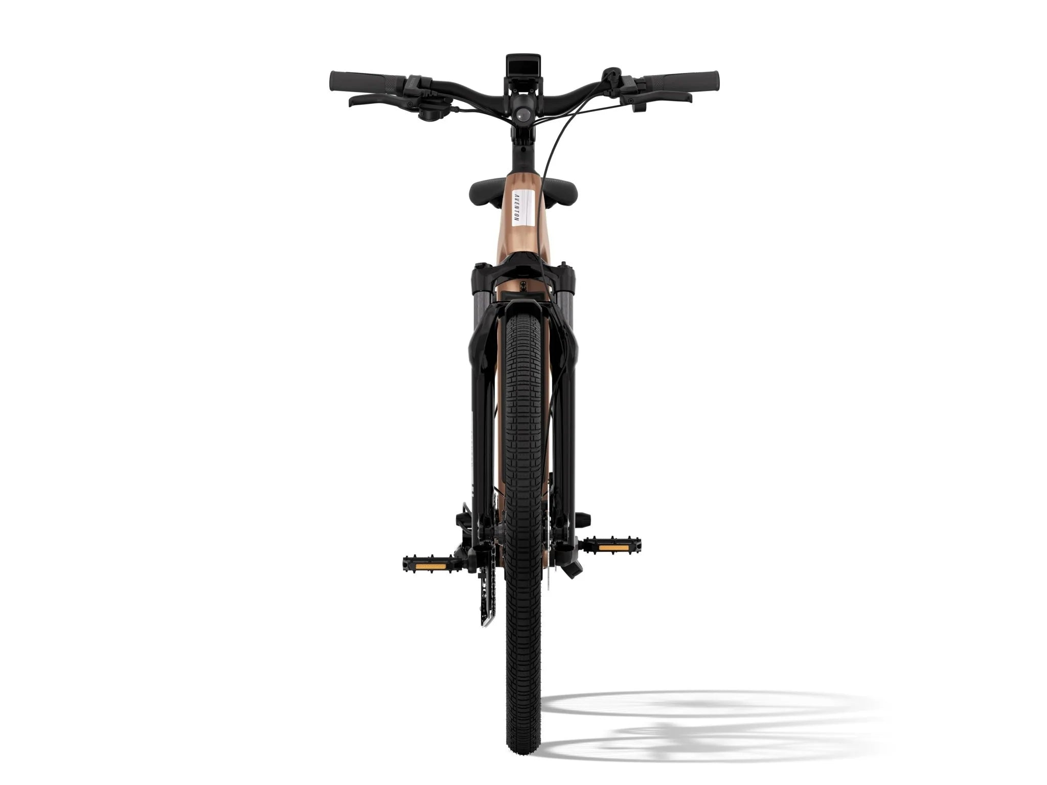 Aventon Level 3 Stepthru City E-Bike- sandstone front