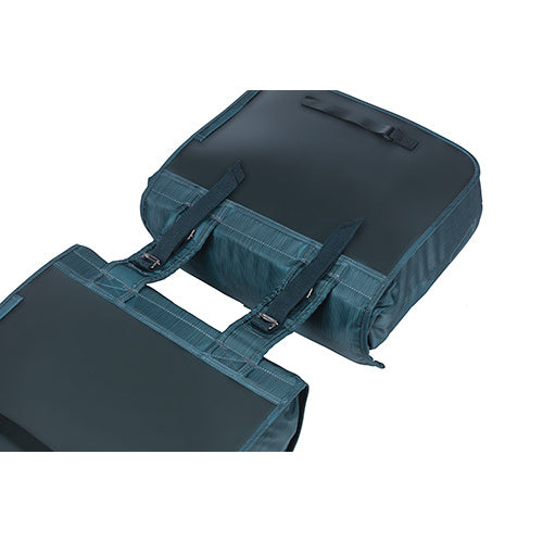 Basil Elegance Double Bag Estate Blue - Strap system