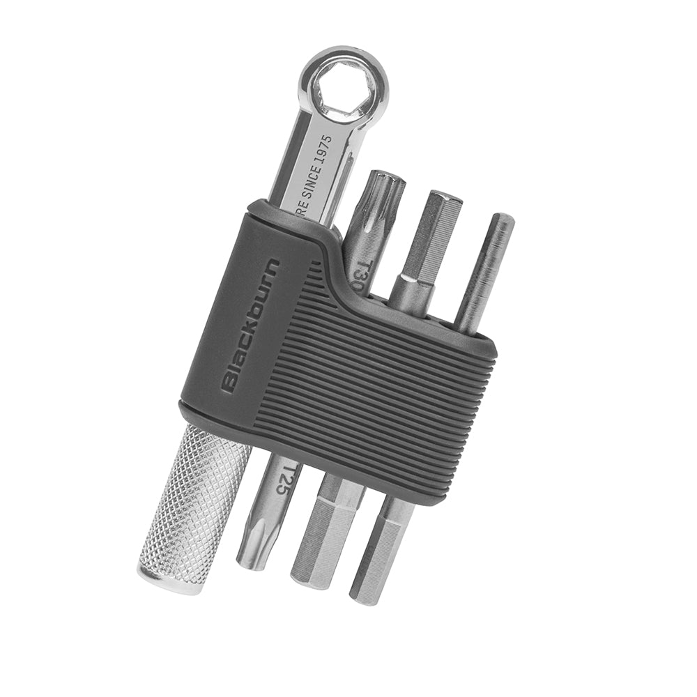 Black and silver tool set with 'Blackburn' branding on a white background