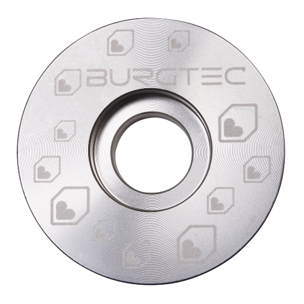 Burgtec Top Cap - Rhodium Silver