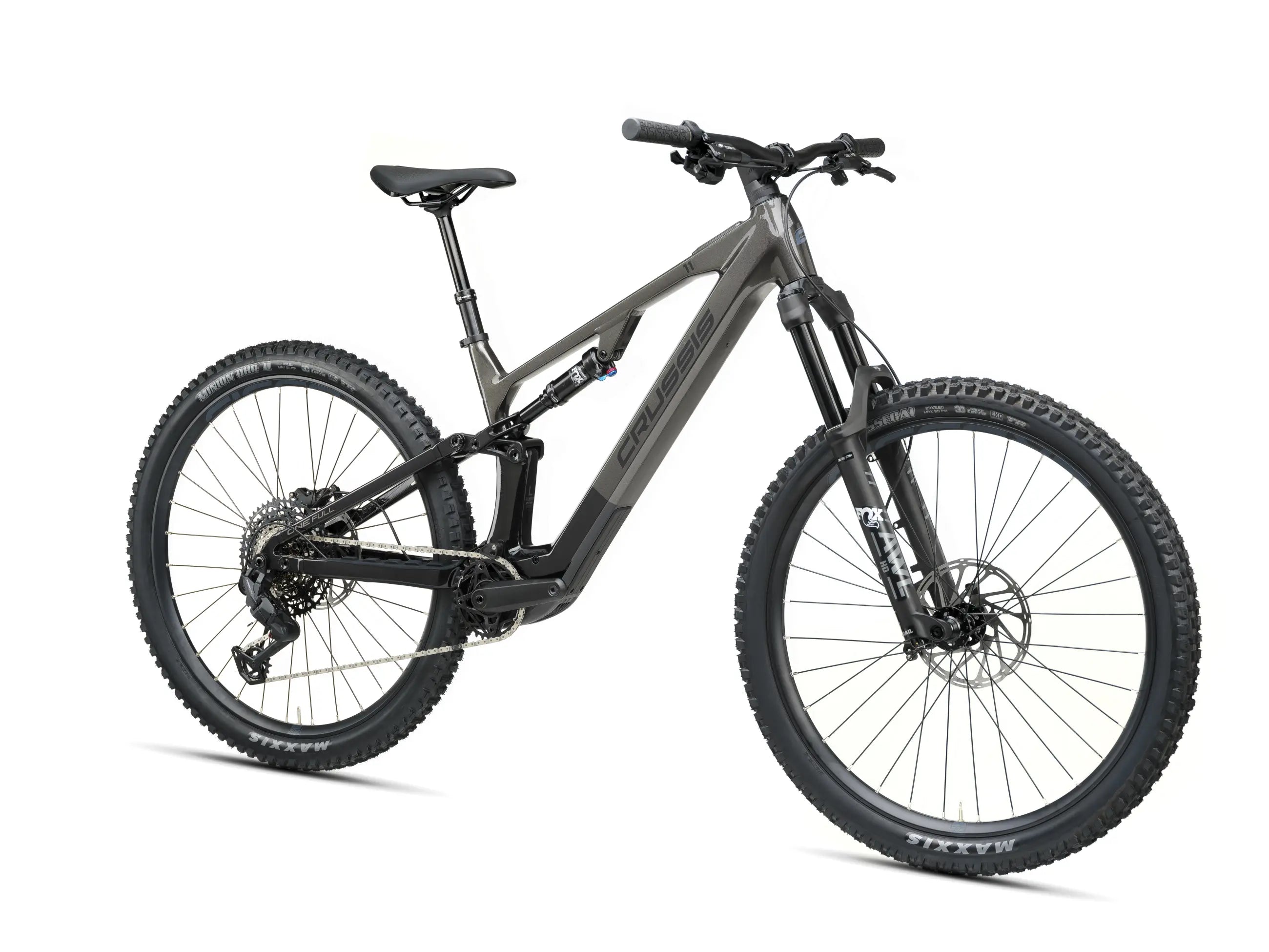 Crussis ONE-Full 11.11 -Gray mountain bike on a white background