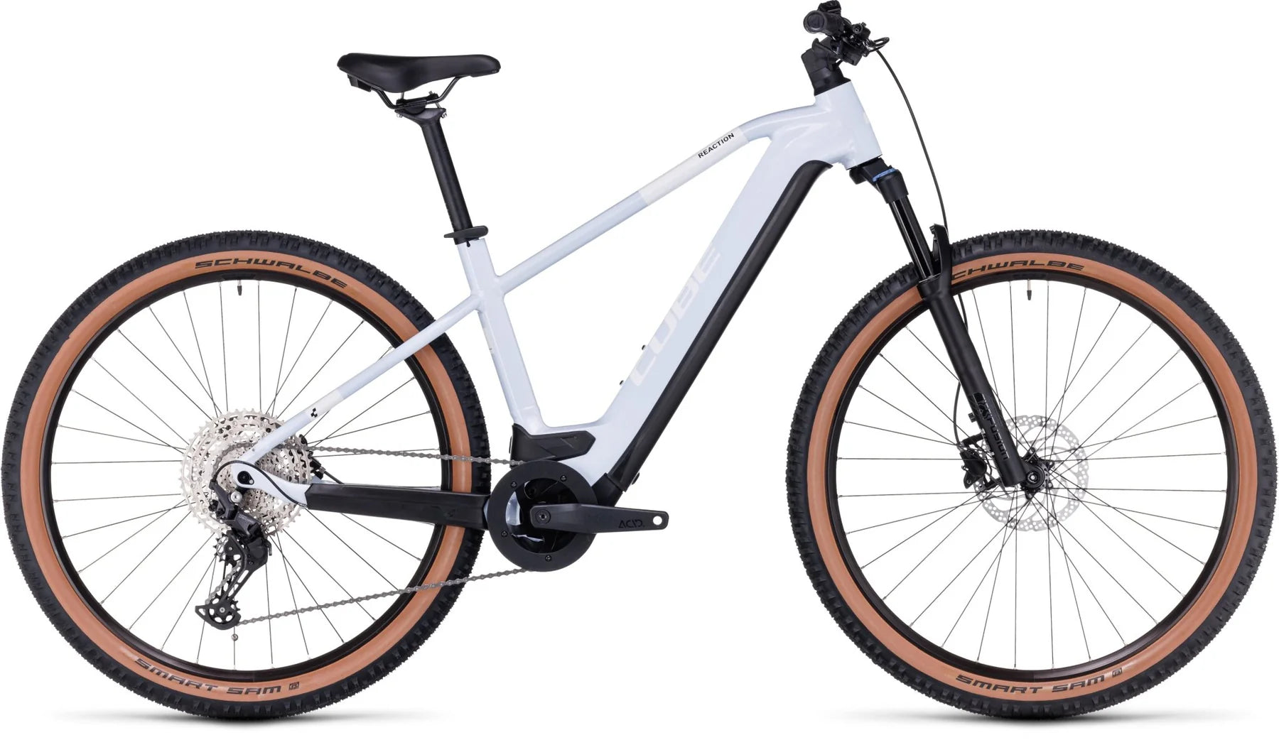 Cube Reaction Hybrid Pro Flash E-MTB White/Black – Electric Bike Rotorua