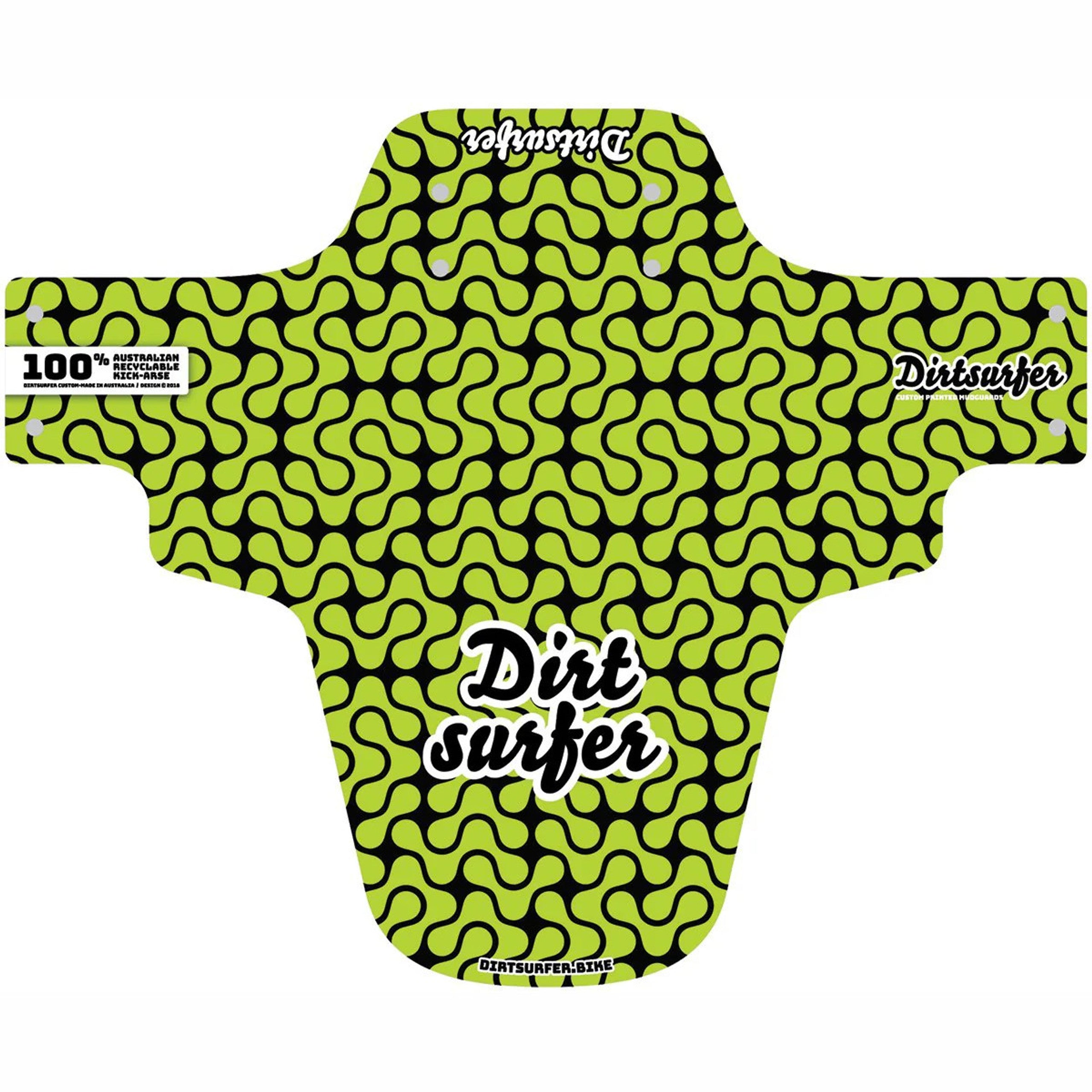 Dirtsurfer Lava Lamp Lime Mudguard
