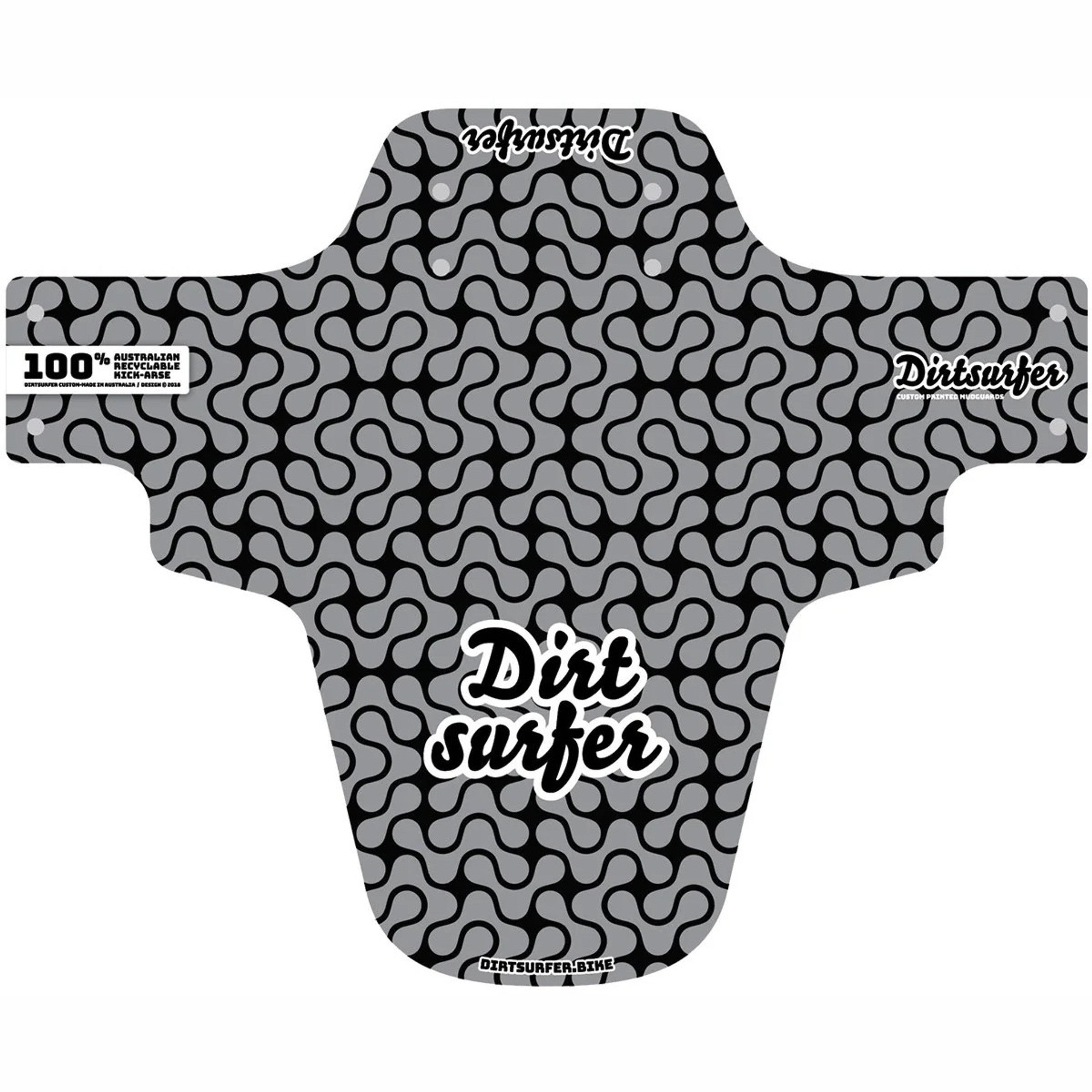 Dirtsurfer Lava Lamp Silver Mudguard