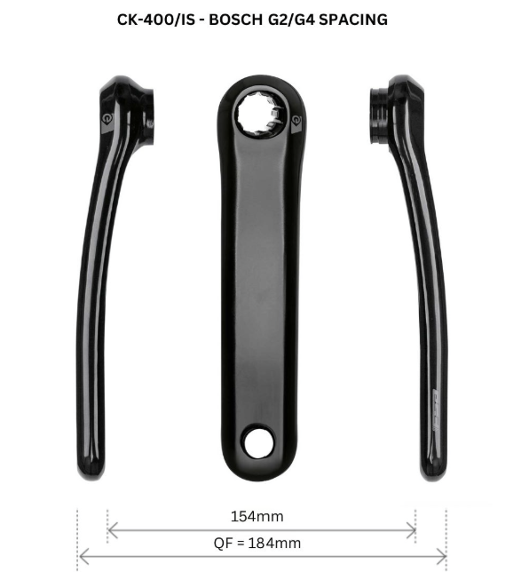 FSA ISIS E-Bike Cranks CK-400 – Bosch G4 / Yamaha PW-X - Measurements