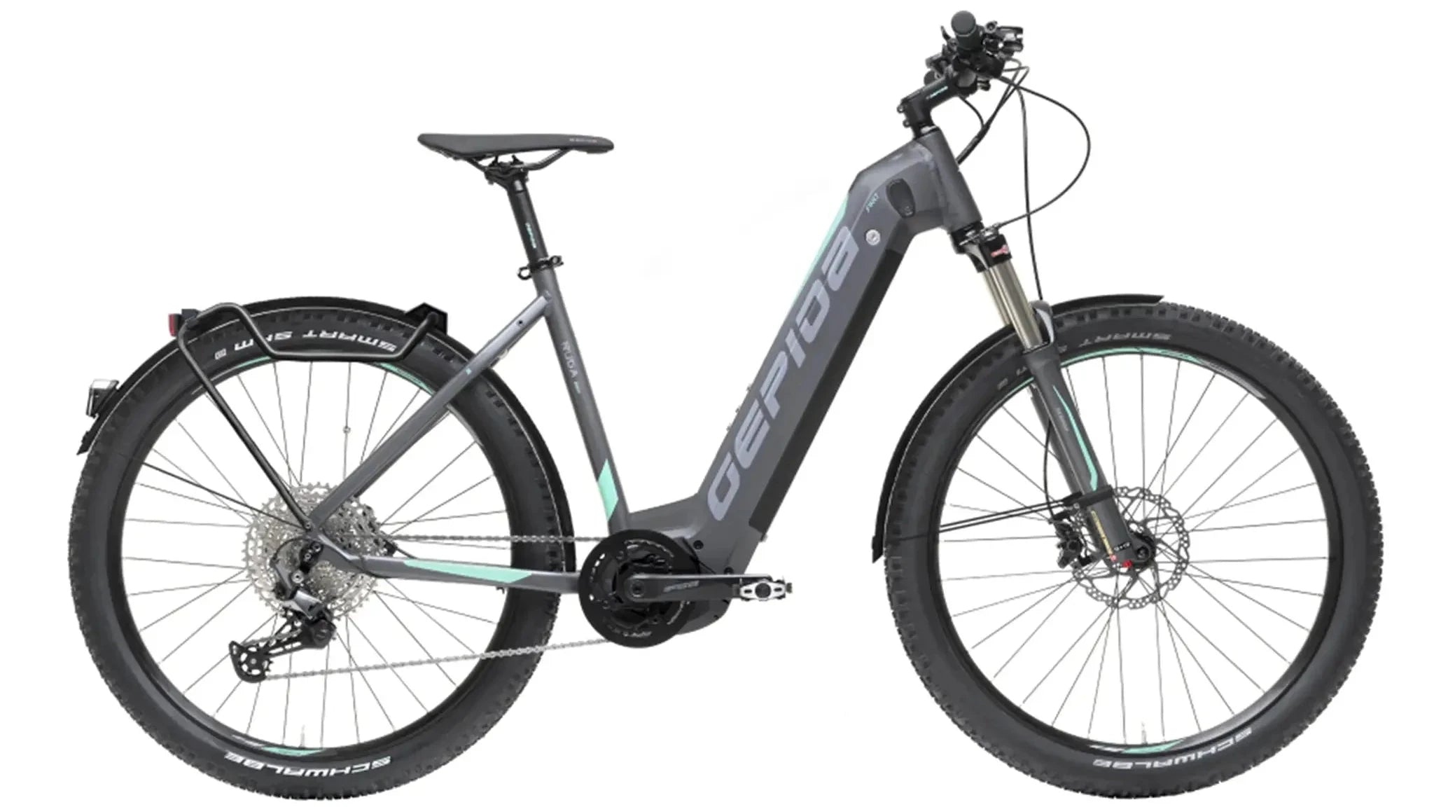 gepida mountainbike Gepida Ruga Pro Tour Step Through E-Bike – 45kph – Electric Bike Rotorua