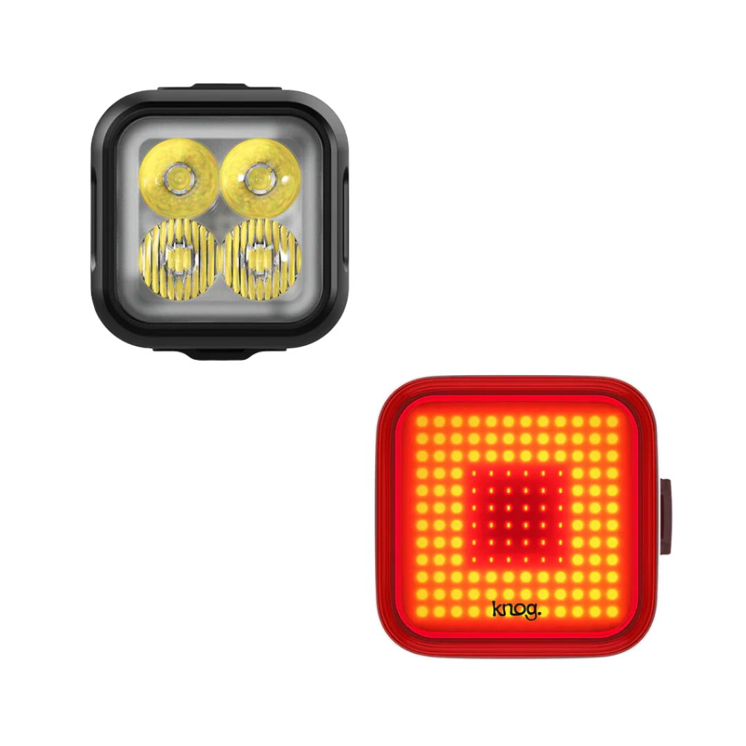 Knog Bike Light Set Blinder 900 Front Light + Blinder Square Rear Light
