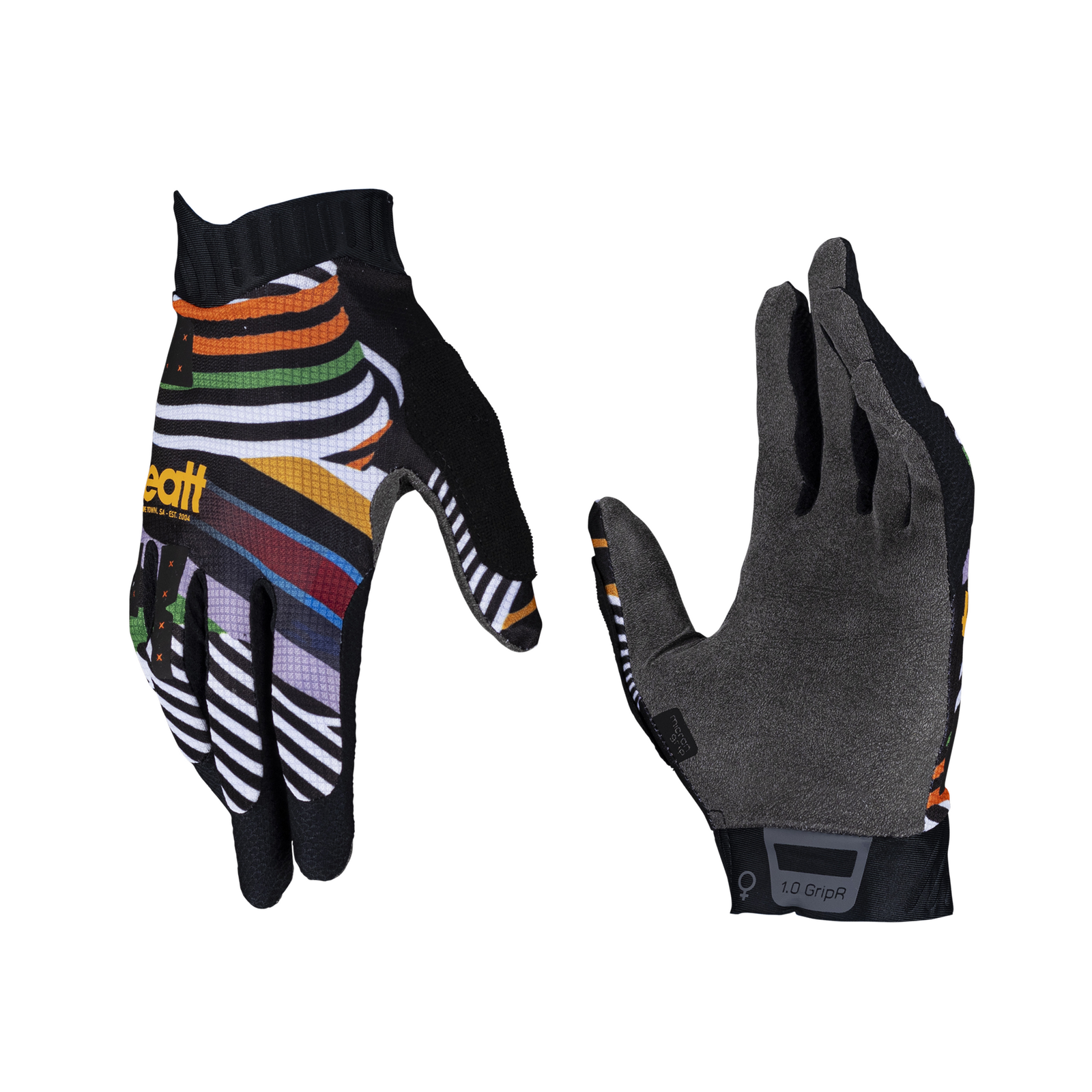 Leatt MTB 1.0 GripR Gloves (Stripes)