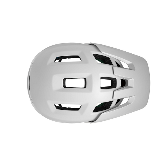 White Lazer Coyote helmet with black accents on a white background