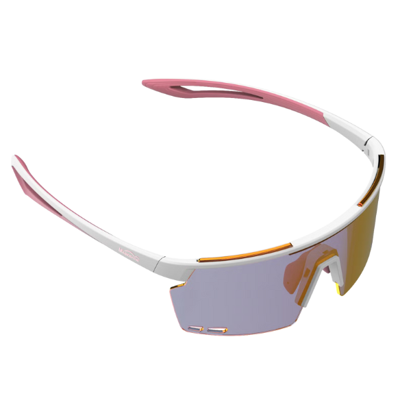 Magic Shine Rouleur Eyewear - Classic - White/Pink Frame - Pink Mirror Lense