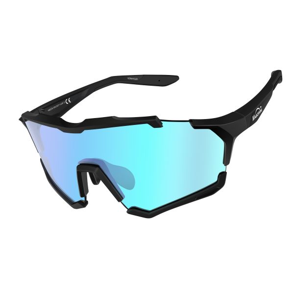 Magic Shine Versatiler Eyewear - Photochromic -Black / Blue Mirror Lense