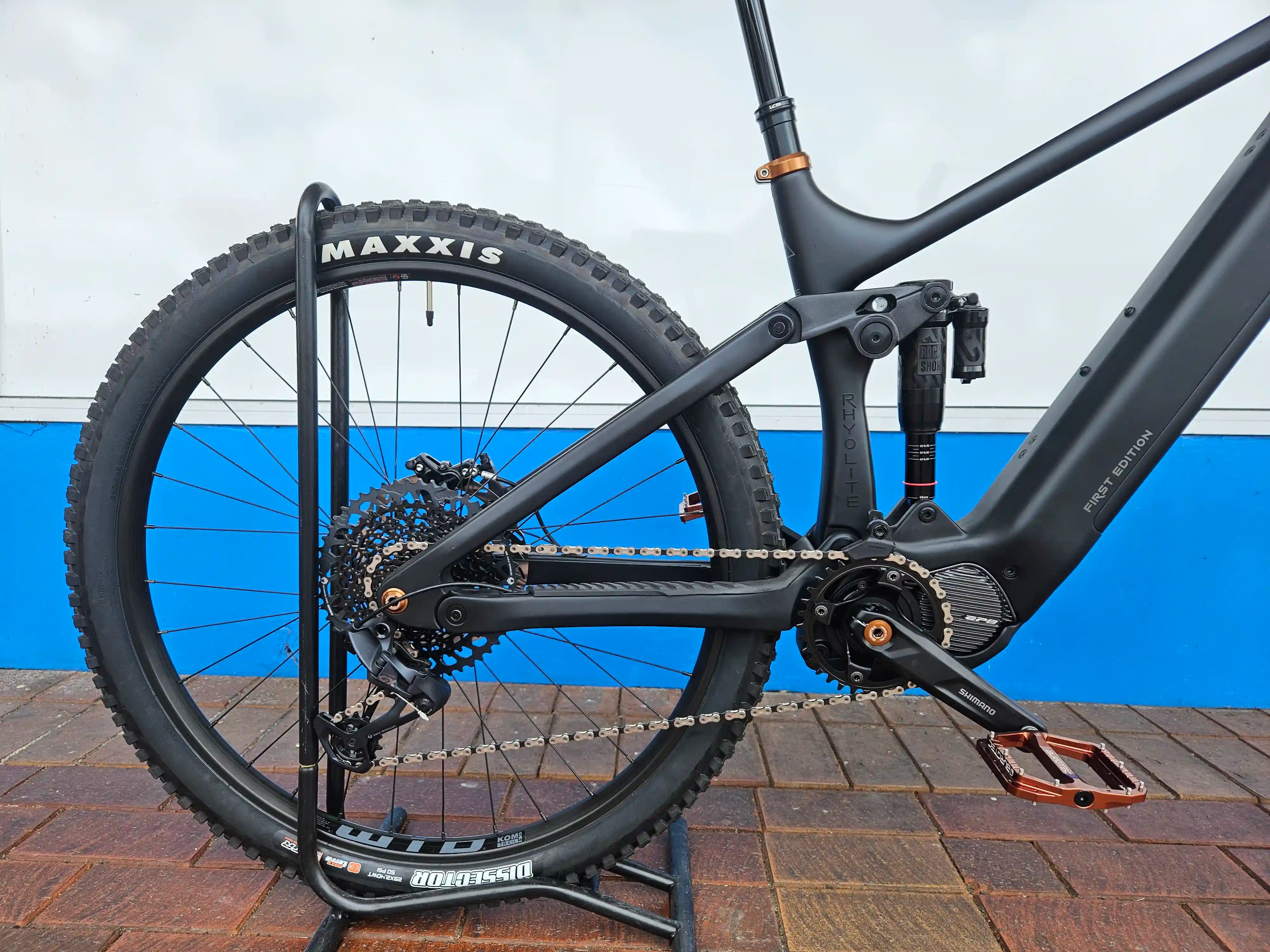 Drivetrain on the Rhyolite Prime E-MTB