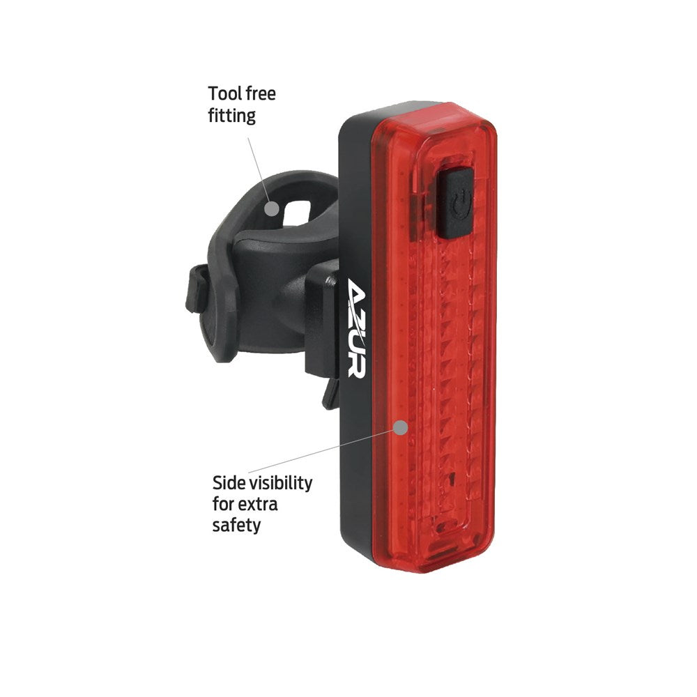 Azur Ursa Front + Rear Light Set 550/150 Lumens - Smart Brake Light