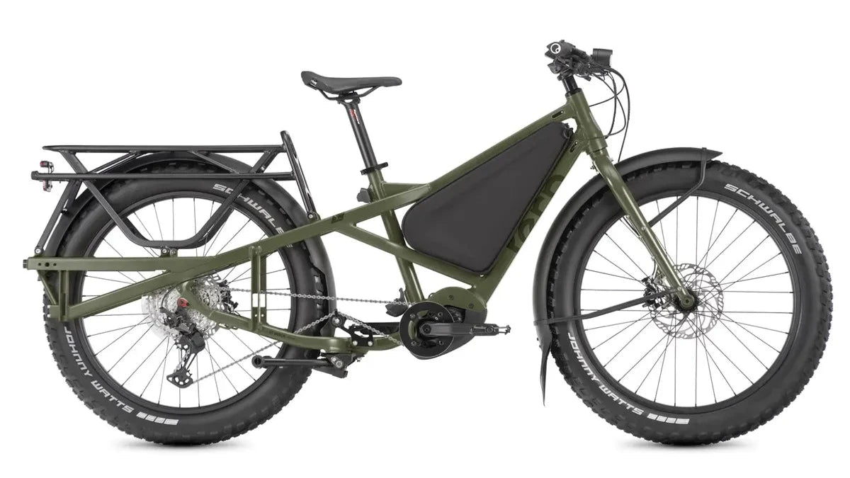 Tern Orox S12 Adventure Cargo E-bike in Green
