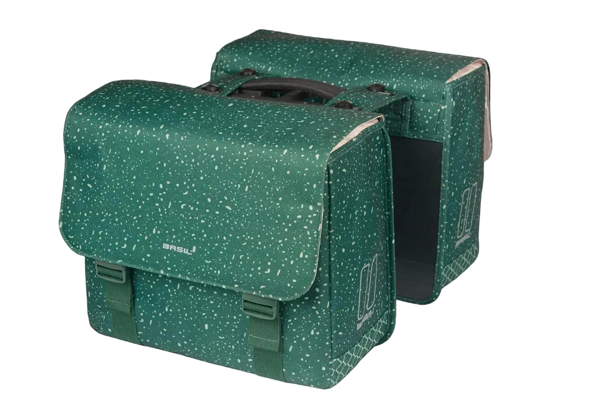 Basil Flair - Double Bicycle Pannier Bag - MIK 35L Green