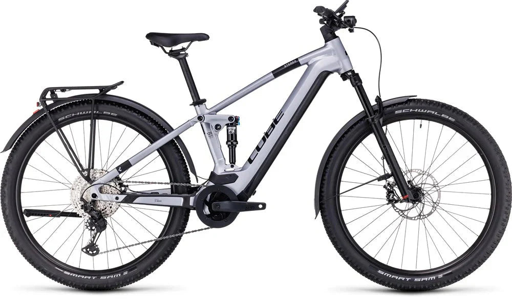 Cube Stereo Hybrid 120 Race 625 Allroad Polarsilver 'n Black – 625Wh E-Mountain Bike