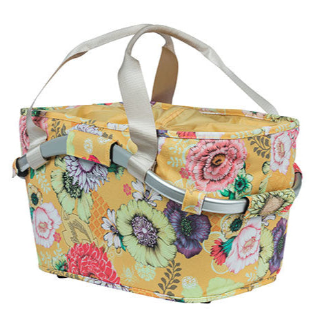 basil fahrradtasche bloom rot Basil Bloom Carry All (MIK) Rear Basket – Electric Bike Rotorua