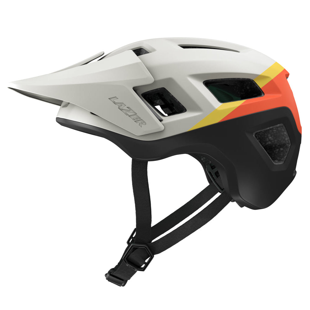 Lazer Coyote KinetiCore Bike Helmet (White Orange Cal)