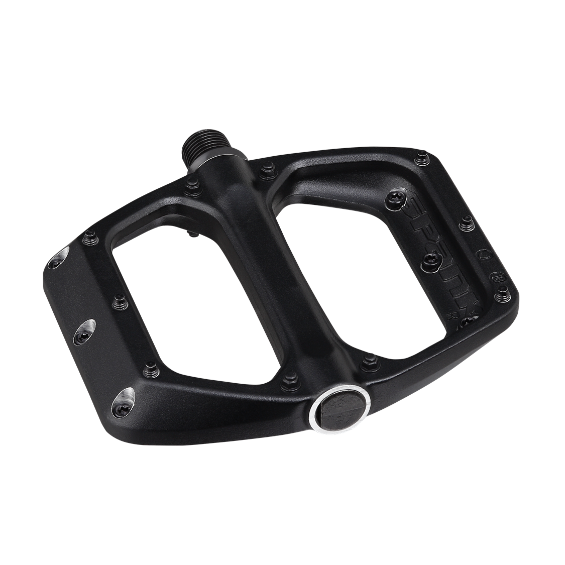 Spank Spoon DC MTB Flat Pedal side in black