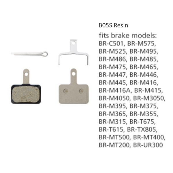 Shimano BR-M446 B05S Resin Brake Pads fit brake models: