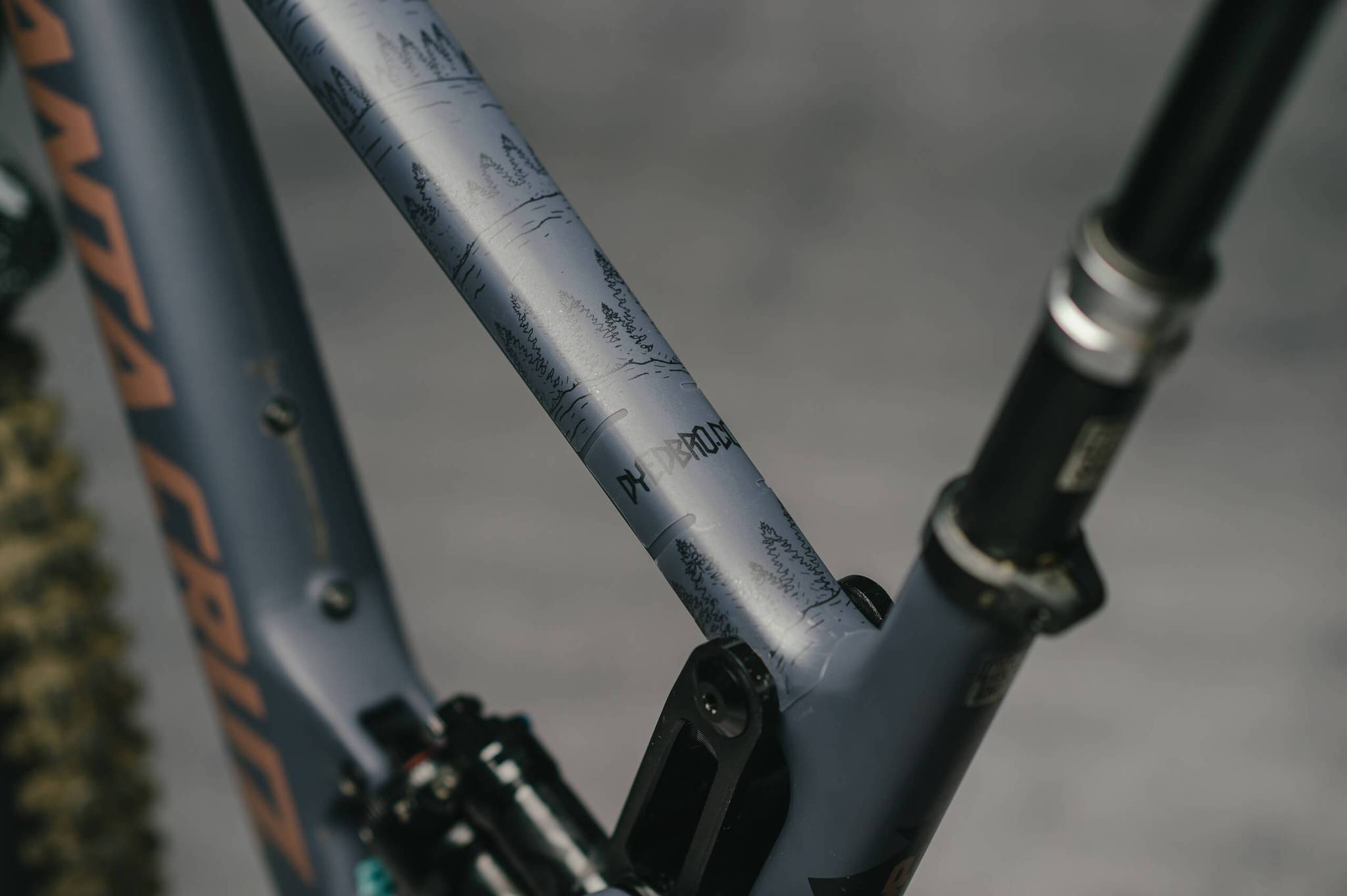 Dyedbro Enduro World Series Black top tube