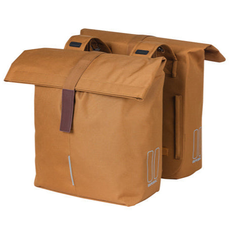 BASIL - CITY DOUBLE BAG in camo brown