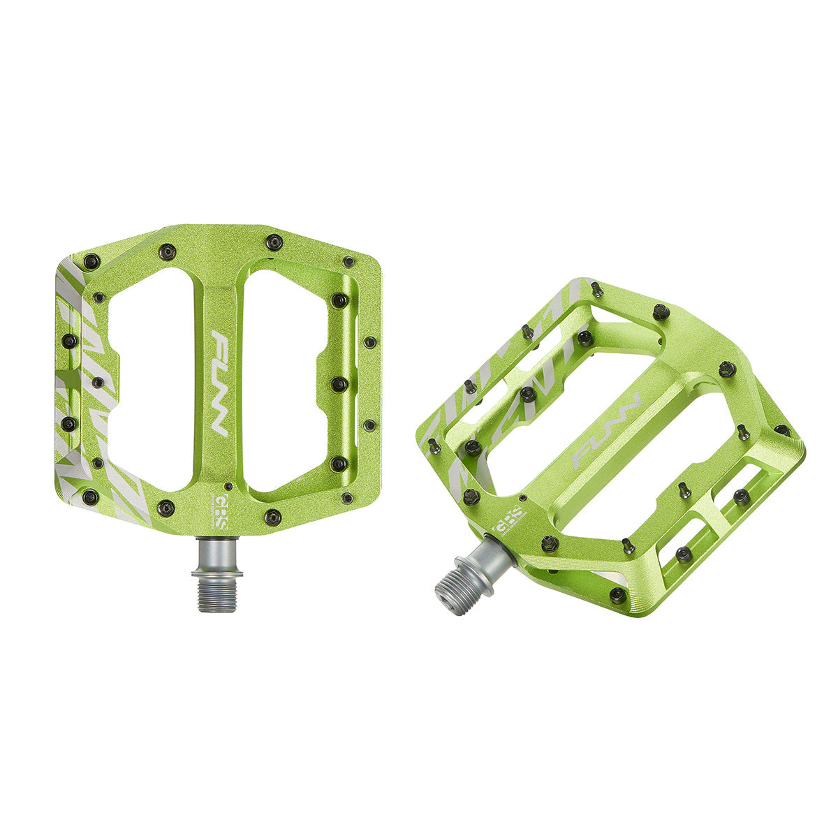 Funn Funndamental Flat Pedals - Green