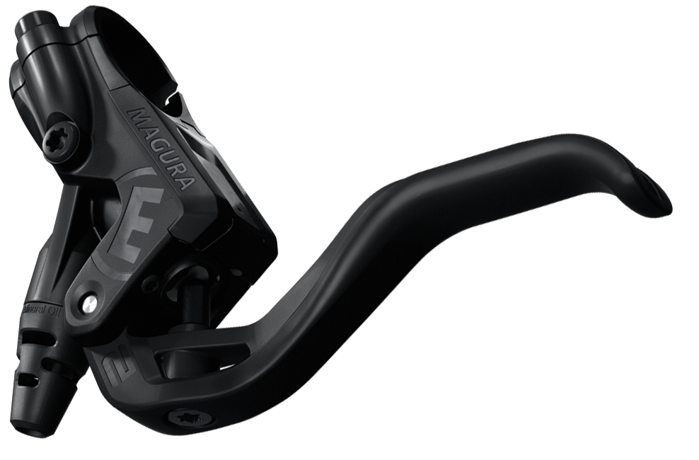 MAGURA MT Sport brake lever assembly with 2 finger Carbotecture lever blade.