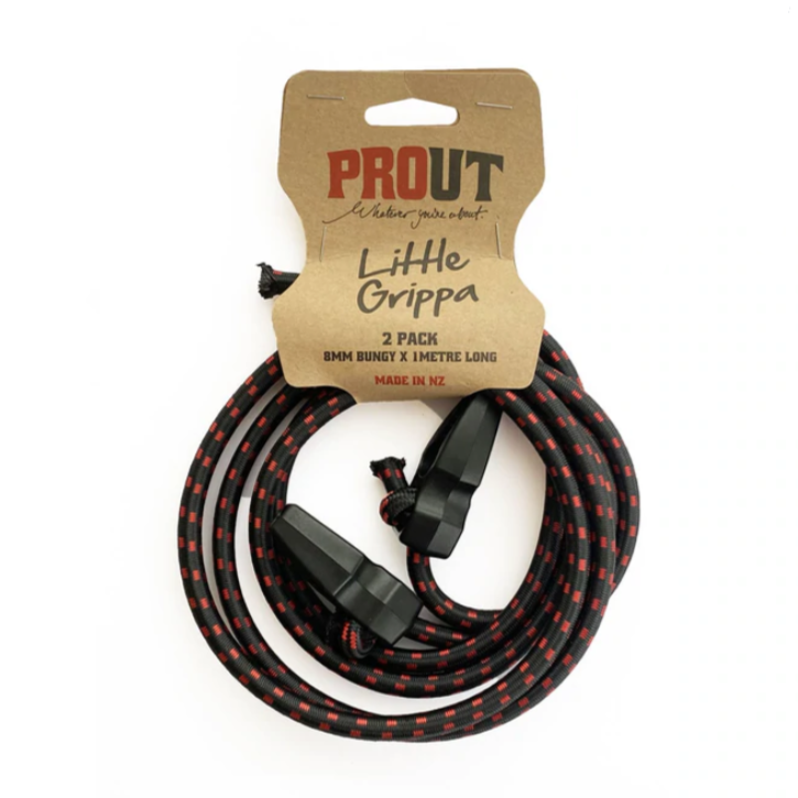 Prout Little Grippa Bungy Cord 8mm x 1 metre long (2 pack)