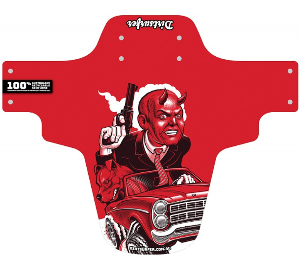Dirtsurfer Road Rage Red Mudguard