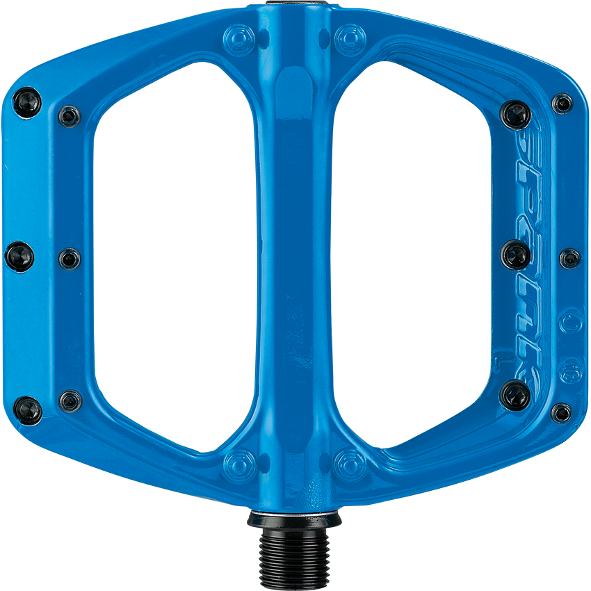 Spank Spoon DC MTB Flat Pedal in blue