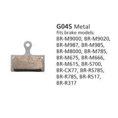 Shimano G04S Metal Disc Brake Pads