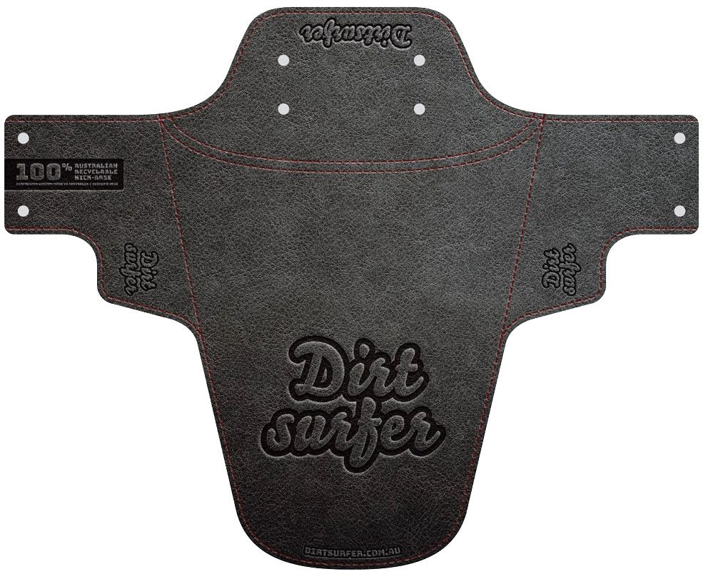 Embossed Leather Logo Dirtsurfer mudguard