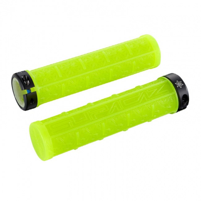 Supacaz Grizips Lock-on Grips- Neon Yellow