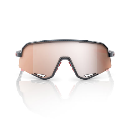 100% SLENDALE Gloss Carbon Fiber - HiPER Crimson Silver Glasses