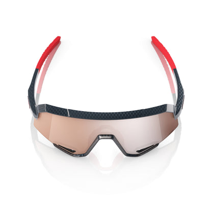 100% SLENDALE Gloss Carbon Fiber - HiPER Crimson Silver Glasses