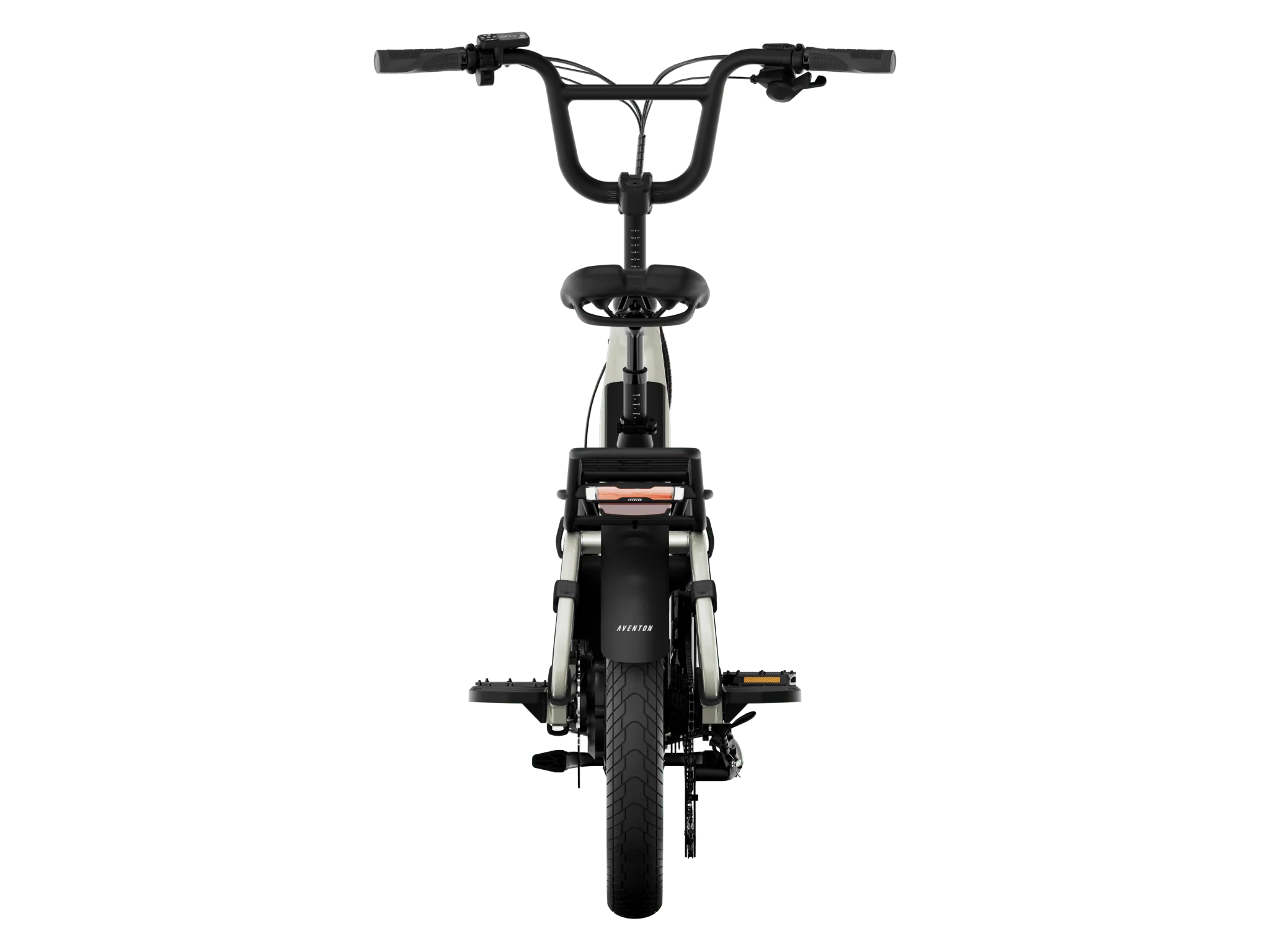 Black electric bike on a white background