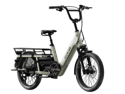 Aventon Abound LR Electric bike with a cargo rack on a white background