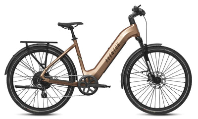 Aventon Level 3 Stepthru City E-Bike in sandstone