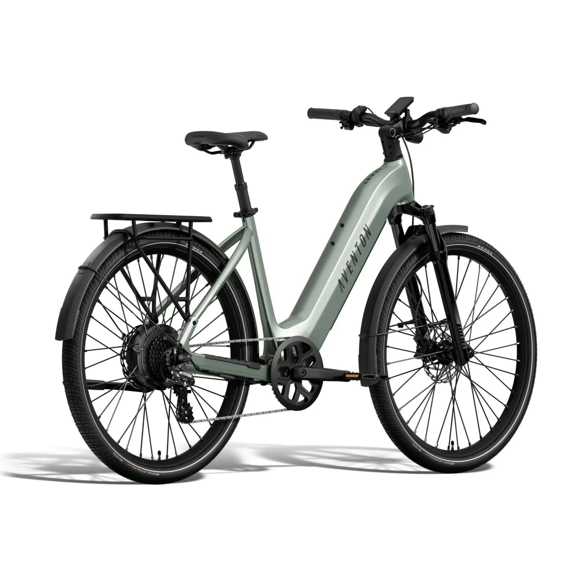 Aventon Level 4 REC Step through bike in the colour Glacier Mint