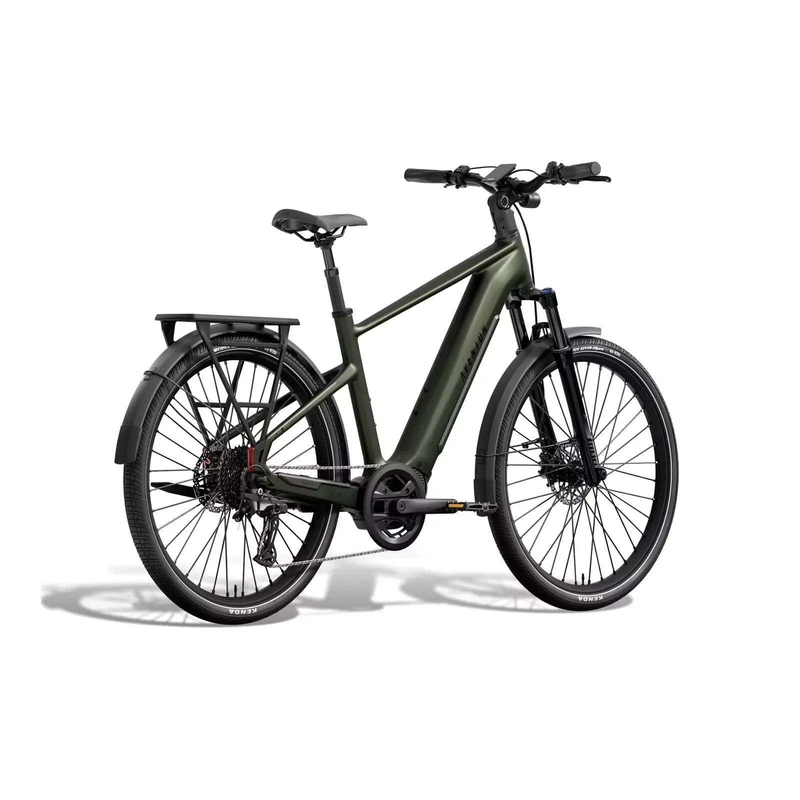 Aventon Trava ADV electric bicycle on a white background