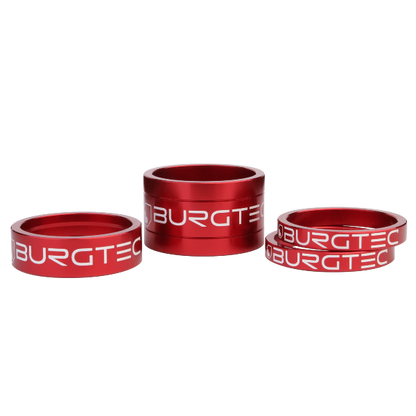 Burgtec Stem Spacers - Race Red