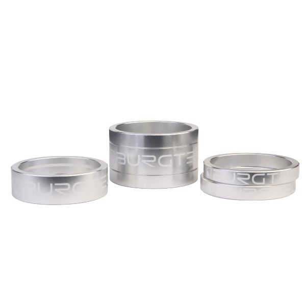 Burgtec Stem Spacers - Rhodium Silver