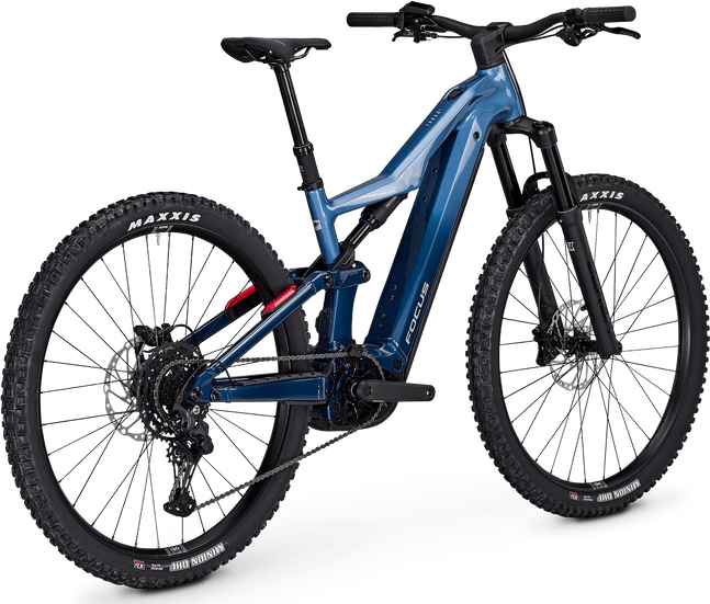 Focus THRON² 6.7 E-MTB on a stand with a transparent background