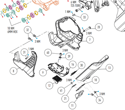 Focus Motor Cover Spare Parts – for Jam² & Sam²  2023 - 2024