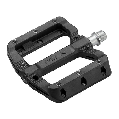 Funn Black Magic Flat Pedals with black pins