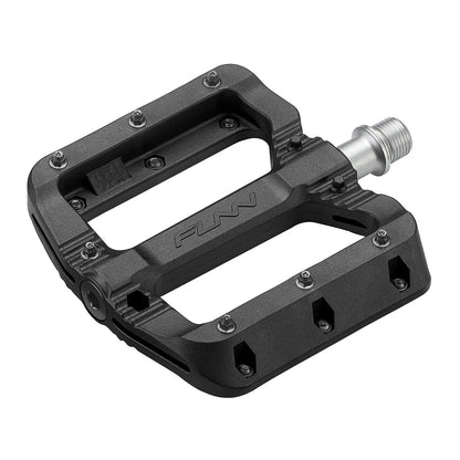 Funn Black Magic Flat Pedals with black pins