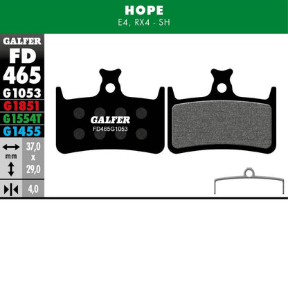 Galfer G1554T Advanced Hope V4 – Brake Pads- info