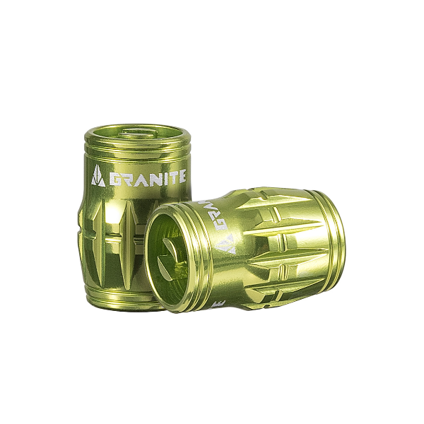 Granite Designs Juicy Bike Nipple – Schrader Valve Cap (Core Remover & Cap In One)