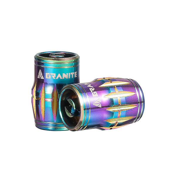 Granite schrader caps oil slick